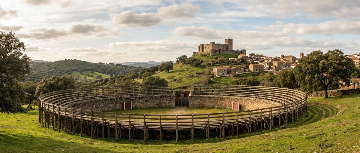 Plaza de Toros de Cortegana en la Sierra de Aracena, Huelva