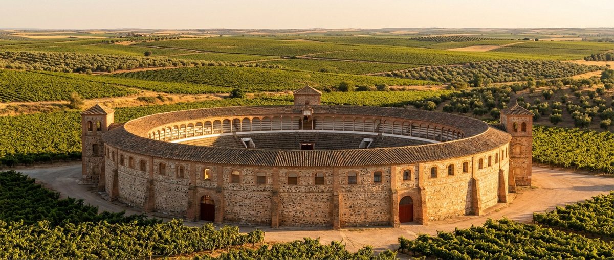 Plaza de Toros de Tomelloso, Ciudad Real — vista de la plaza taurina manchega