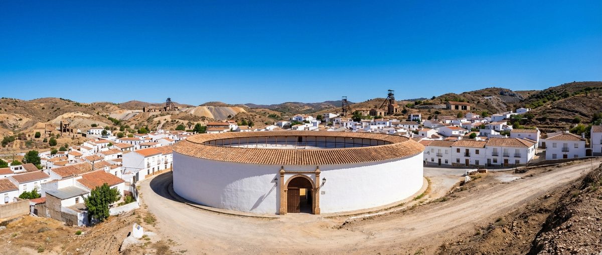 Plaza de Toros de Valverde del Camino, Huelva — vista del coso taurino valverdeño